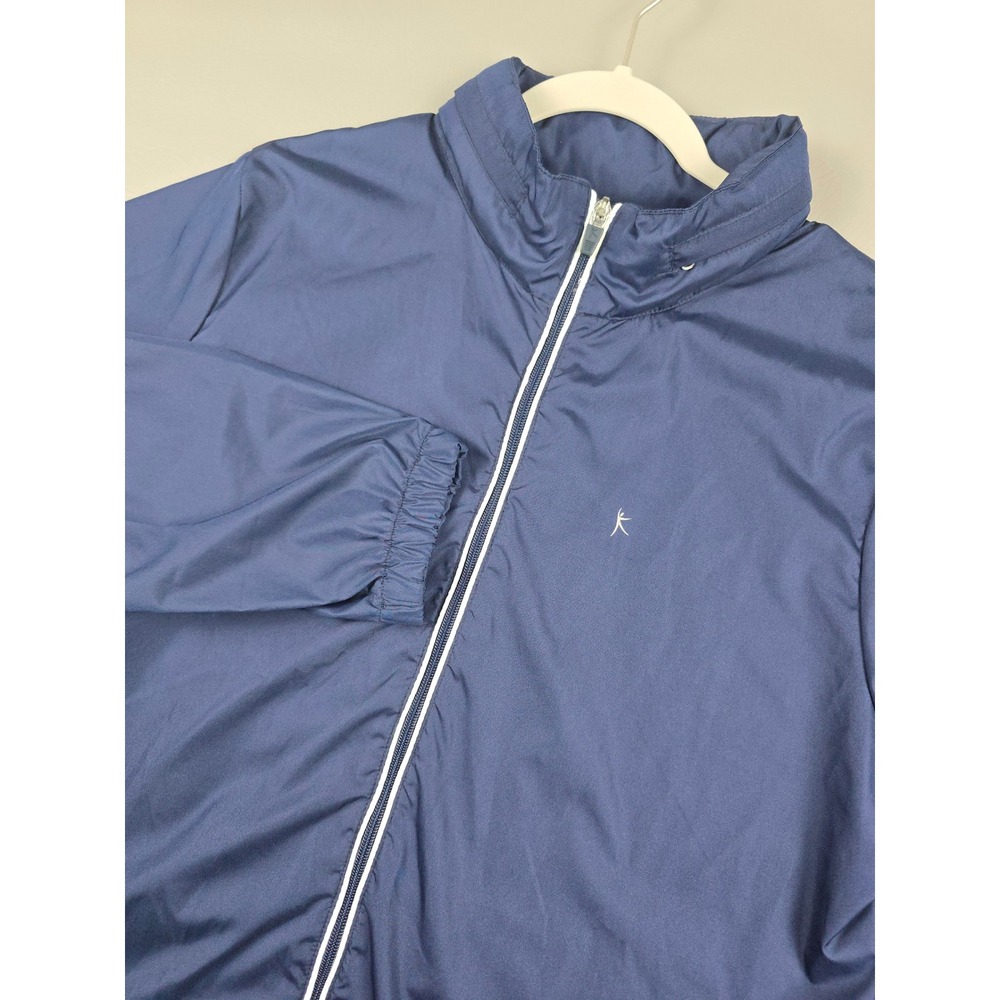 Danskin Now Womens XXL Dark Navy Blue Full Zip Windbreaker Jacket DL11T011